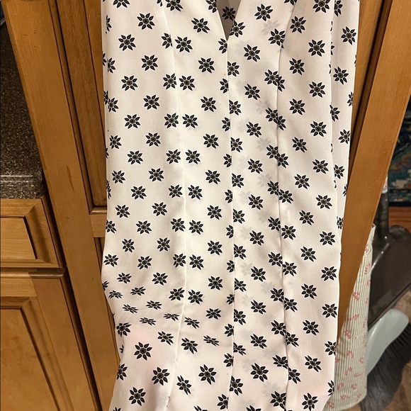 LOFT White Blouse with Flower Pattern - Picture 3 of 6